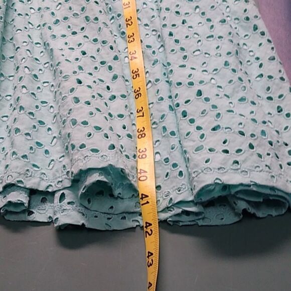 London Style Women's 18 Green Sleeveless Cotton Halter Sundress - Picture 5 of 7